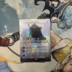 Tezzeret, Cruel Captain - MTG - Borderless Foil - Pack Fresh - Near Mint - Image 1