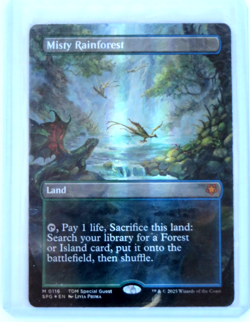 Misty Rainforest Borderless, Dragonscale, Special Guests NM Foil - Image 1