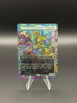 MTG TMT - Mikey & Leo, Chaos & Order (Borderless Foil) 0200 - Rare - Image 1