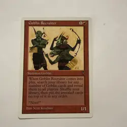 Magic The Gathering Goblin Recruiter Visions Regular - Image 1
