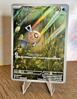 Pokemon TCG Feebas 198/191 IR Illustration Rare Surging Sparks SV8 NM Condition - Image 1