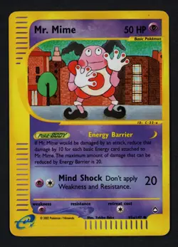 Mr. Mime 95a/147 Reverse Aquapolis Common Pokemon TCG - Image 1