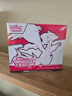 White Flare Pokemon Center Elite Trainer Box Factory Sealed Etb - Image 1