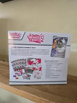 White Flare Pokemon Center Elite Trainer Box Factory Sealed Etb - Image 4