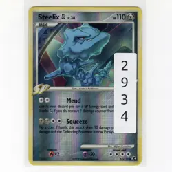 Pokemon TCG Steelix GL 51/111 DPP Rising Rivals Reverse Holo Card EN-LP 2009 - Image 3