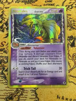 Pokemon Ninetales (Delta Species) 8/101 Dragon Frontiers Reverse Holo MP - Image 1