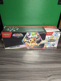 Pokemon Prismatic Evolutions Surprise Box & Booster Bundle W/ 2 Pack Blister Lot - Image 2