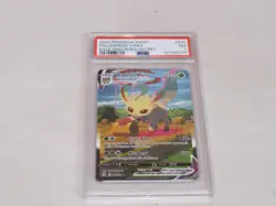2021 Pokemon Evolving Skies Full Alt Art SECRET RARE #205 Leafeon VMAX PSA 7 NM - Image 1