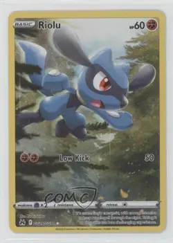 Full Art - Riolu Pokemon Sword & Shield Crown Zenith Galarian Gallery #GG26 - Image 1