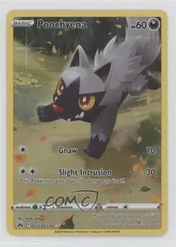 Full Art - Poochyena Pokemon Sword & Shield Crown Zenith Galarian Gallery #GG33 - Image 1