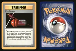 PlusPower 84/102 Uncommon Base Set Shadowless Pokemon Unlimited Lightly Played - Image 3