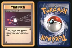 Energy Retrieval 81/102 Uncommon Base Set Unlimited Pokemon Lightly Played - Image 3