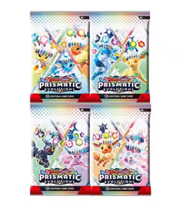 Pokemon prismatic evolutions booster box ( 9 packs/ 90 pieces) - Image 1