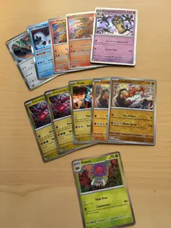 Bulk Lot of Rare SVI Surging Sparks Pokemon Cards (11 Holos/Reverse Holos) - Image 1