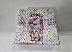 Pokemon Card Game 151 Booster Box Japanese Sealed New Factory 20 Packs 4521329346038 - Image 1