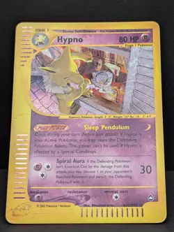 Hypno H12/H32 Aquapolis Holo Ultra Rare Pokemon TCG Nintendo e-reader HP - Image 3