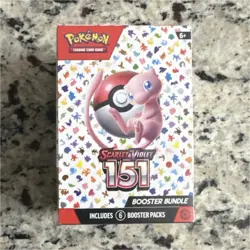 Pokemon TCG Scarlet & Violet 151 Booster Bundle Box English Mew Booster Pack - Image 1