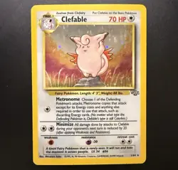 Pokemon TCG Clefable Jungle 1/64 Holo Rare Unlimited WOTC LP-NM - Image 2