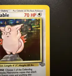 Pokemon TCG Clefable Jungle 1/64 Holo Rare Unlimited WOTC LP-NM - Image 3