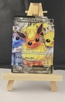 Pokemon TCG Flareon-EX Generations Holo Card RC28/RC32 Full Art Ultra Rare - Image 1
