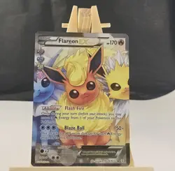 Pokemon TCG Flareon-EX Generations Holo Card RC28/RC32 Full Art Ultra Rare - Image 2
