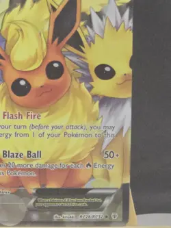 Pokemon TCG Flareon-EX Generations Holo Card RC28/RC32 Full Art Ultra Rare - Image 3