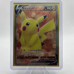 Pikachu V (Full Art) 157/172 Swsh09: Brilliant Stars Holo Mint Pokemon TCG - Image 3