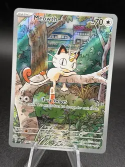 Meowth 106/94 Illustration Rare ME02: Phantasmal Flames Pokemon TCG NM - Image 1