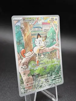Meowth 106/94 Illustration Rare ME02: Phantasmal Flames Pokemon TCG NM - Image 3