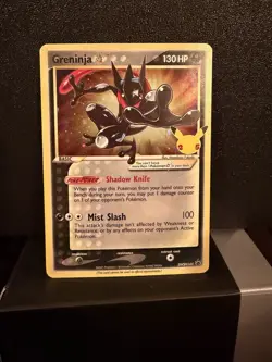 Pokemon Greninja Gold Star SWSH144 Celebrations Black Star Promo NM - Image 1
