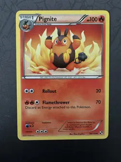 Tepig & Pignite From Pokemon Black & White, 16/114 And 18/114 Regular - Image 4