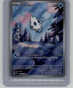 VANILLITE 2025 POKEMON WHITE FLARE ILLUSTRATION RARE FULL ART 111/086 Q5542 - Image 1