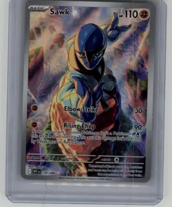 Pokemon TCG Sawk 130/086 Sv: White Flare Holo NM Ungraded - Image 1