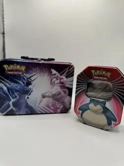 Pokemon TCG Mixed Lot Snorlax, Dialga, Palkia Tins Kirlia Great Tusk EX Mawile - Image 1