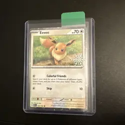 Eevee 133/165 Snowflake Stamped Advent Calendar Promo M/NM Pokemon TCG - Image 1