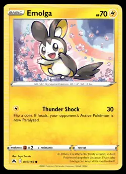 Emolga Crown Zenith 047/159 MP Pokemon TCG | Buy 10 Get 10 Free - Image 1