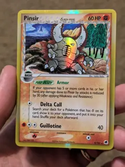 Pokemon TCG Pinsir Holo Rare Delta Species 9/110 MP - LP - Image 1
