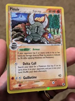 Pokemon TCG Pinsir Holo Rare Delta Species 9/110 MP - LP - Image 2