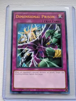 Dimensional Prison MAGO-EN158 Gold Rare 1st Edition Yugioh - Image 1
