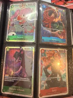 One Piece NM Card Lot Foil SR Alt Art + Binder- Law Shanks Nami - Image 3