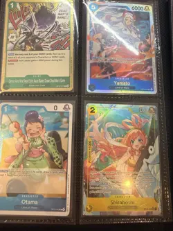One Piece NM Card Lot Foil SR Alt Art + Binder- Law Shanks Nami - Image 5