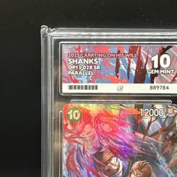 Shanks #OP13-028 SR 2025 One Piece Carrying On His Will ACE 10 - Image 2