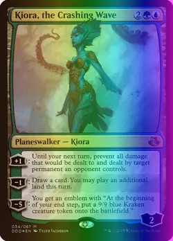MTG Kiora, the Crashing Wave (34/67) DD Elspeth vs. Kiora HP FOIL - Image 1
