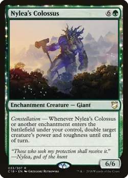 MTG Magic the Gathering Nylea's Colossus (33/358) Commander 2018 MP - Image 1