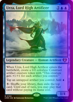 MTG Urza, Lord High Artificer (130/1455) Commander Masters LP FOIL - Image 1