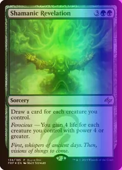 MTG Shamanic Revelation (138/42) Fate Reforged Promos MP FOIL - Image 1