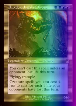 MTG Rakdos, Lord of Riots (379/637) Ravnica Remastered NM FOIL - Image 1