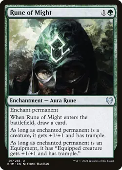 MTG Rune of Might ** Kaldheim ** English - Image 1