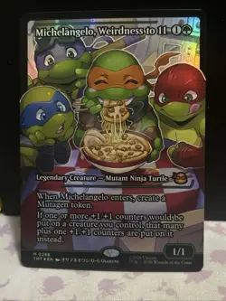 MTG Michelangelo, Weirdness to 11 Showcase Teenage Mutant Ninja Turtles 0288 - Image 1