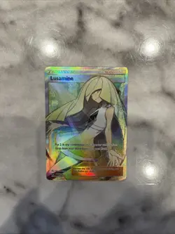 Pokemon Lusamine Full Art Holo Card 110/111 Sm-Crimson Invasion - Image 1